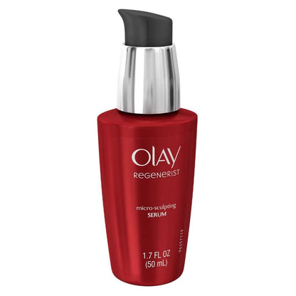 Olay Regenerist Micro-Sculpting Serum, Face Serum for Women, Fragrance-Free, Anti-Aging, Anti-Wrinkle, Firming Skin Care - Triple Collagen Cream, Peptide, Niacinamide, 1.7 Oz
